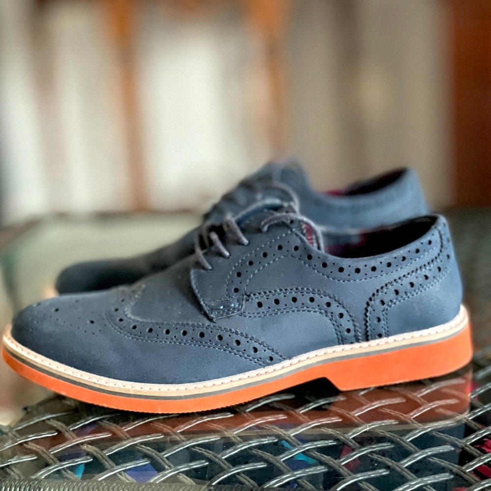 Men’s 7 tie loafers Navy